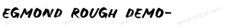 egmond rough demo字体转换